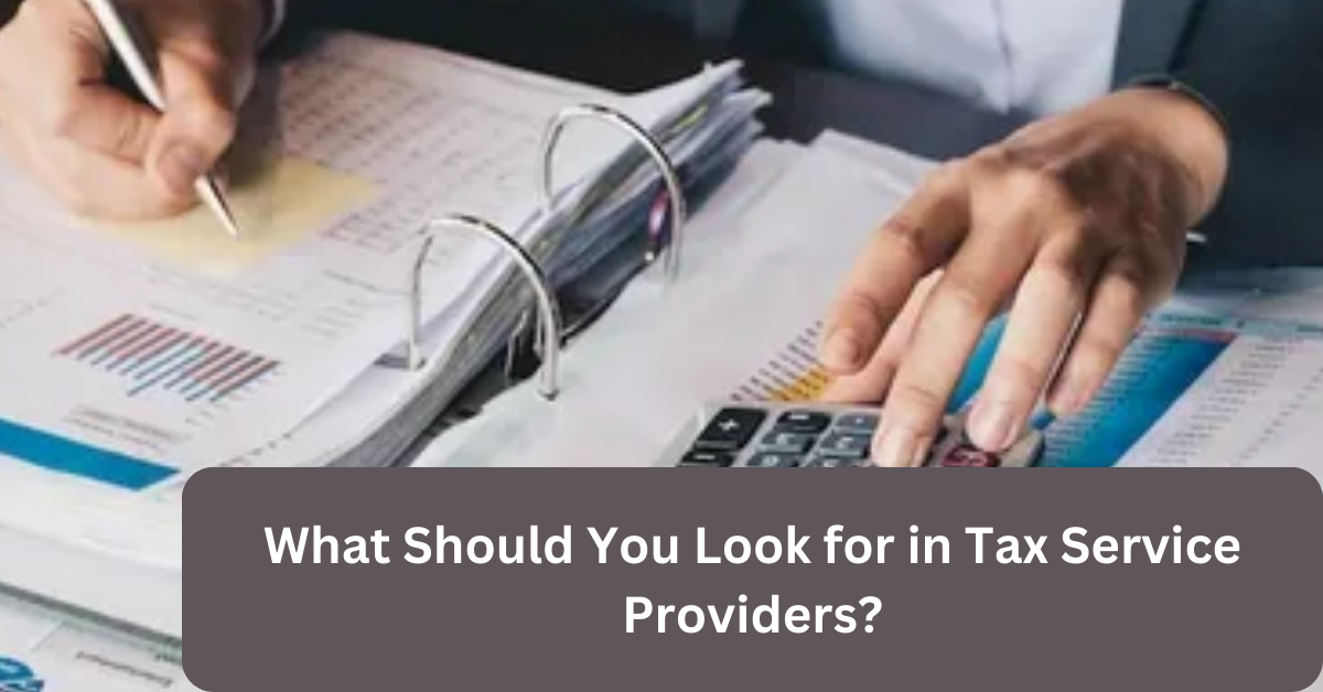 What Should You Look for in Tax Service Providers?